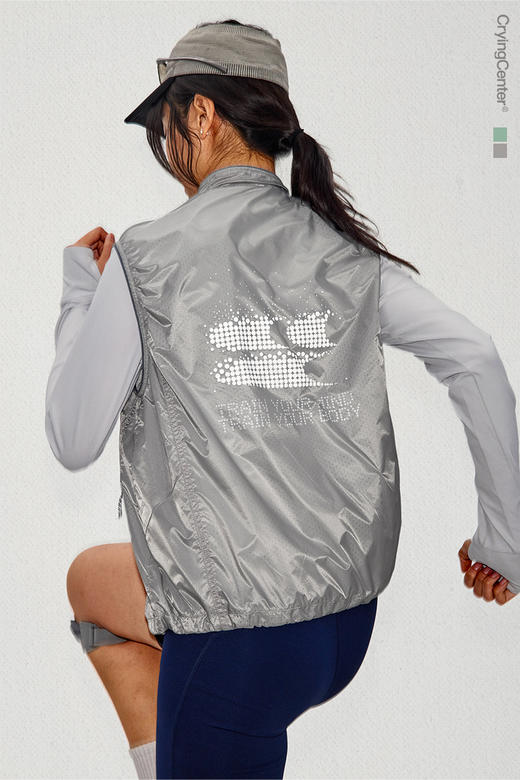 CryingCenter 户外立领反光机能马甲背心跑步骑行外套 商品图5