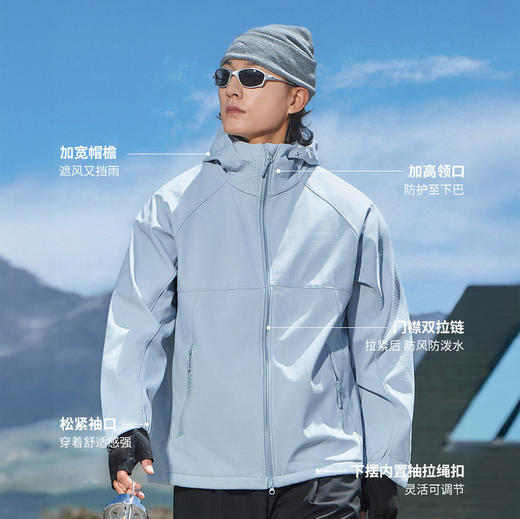 意大利户外品牌 Marco Azali 户外软壳风衣外套 时尚版型 防风透气 男女同款 MA26655 8色可选 商品图8