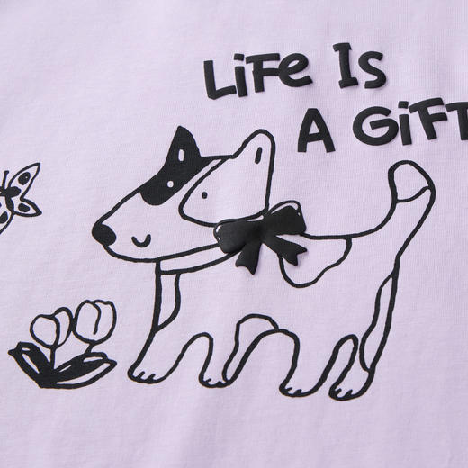 【秒2】【MQD】童装女大童26春季新款儿童学院风卡通印花拼接打底内搭长袖T恤 商品图3