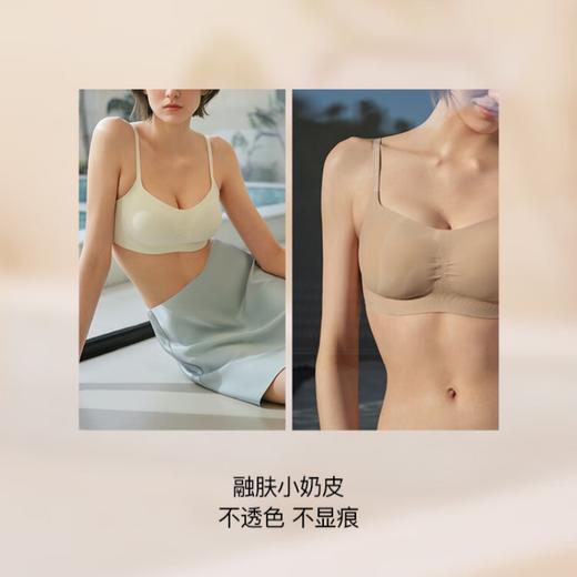 ubras无尺码小奶皮轻褶低领文胸-背勾款A-C杯UU1243011 商品图4