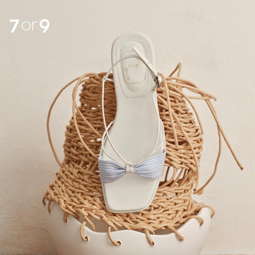 7or9夏季新款露趾凉鞋法式优雅平跟凉鞋无尽夏 商品图0