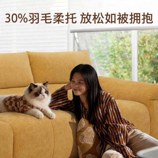 顾家家居整装 现代舒适多巴胺 布艺功能沙发KZ.9070B云麦谣 商品图3