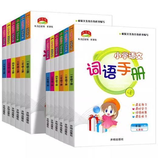 教学练小学语文词语手册 一二三四五六年级下册人教版开明出版社义务教育配套练习课前预习词语拓展课后练习册 商品图0