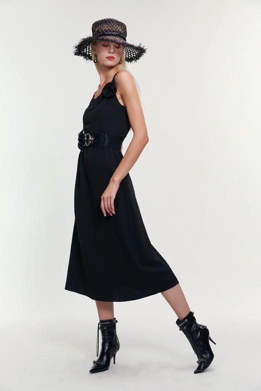 SAFICOO  时尚气质 修身不紧绷A字廓形连衣裙 商品图1