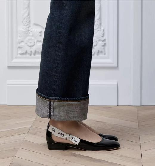 重磅渠道  26新款  JA蝴蝶结织带漆皮玛丽珍单鞋  圆头芭蕾蝴蝶结低跟漆皮单鞋 商品图1