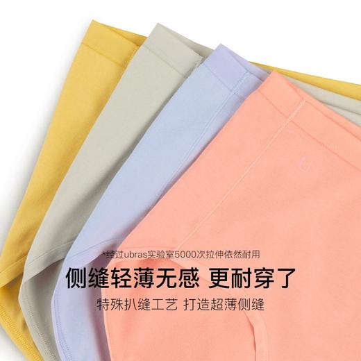ubras40S纯棉抗菌裆女士高腰/中腰三角裤（三条装）UE2341142/UE2341152 商品图5