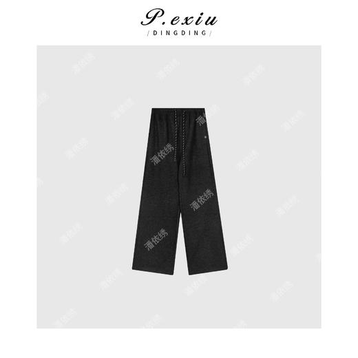 03-2潘依绣丁丁宠粉韩系简约抽绳长裤休闲裤Q1729 商品图0