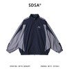 SDSA男装2026新款高贵轻奢复古设计感撞色拉链立领夹克外套百搭 商品缩略图0
