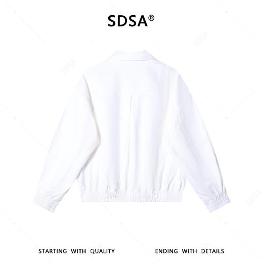 SDSA男装2026新款高贵轻奢复古设计感纯色拉链翻领夹克外套百搭 商品图5
