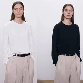 重磅！ Row长袖T恤    100支超柔不透   松弛感叠穿长袖TEE恤