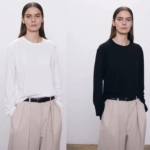 重磅！ Row长袖T恤    100支超柔不透   松弛感叠穿长袖TEE恤 商品图0