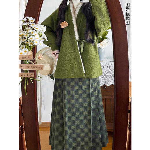 裁缝学苑AS643新中式改良汉服纸样女装毛绒交领弓袋袖上衣样板 商品图2