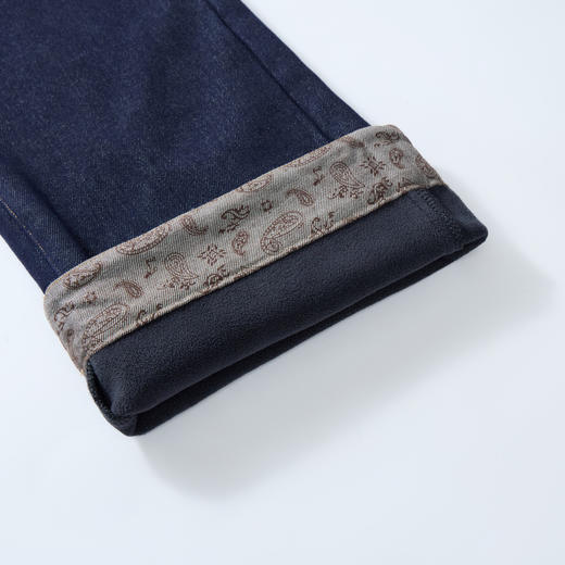 【MQD】童装女大童冬季新款儿童学院风复古加绒厚款保暖百搭牛仔裤 商品图3