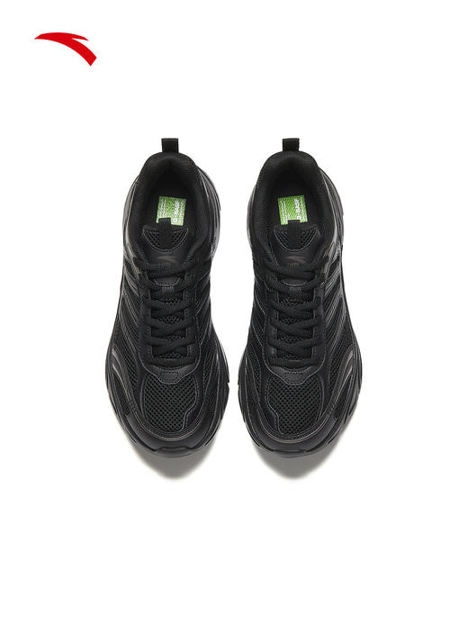 安踏小千禧 丨革网黑色休闲运动鞋男2026春夏新款男鞋 112628812 商品图1