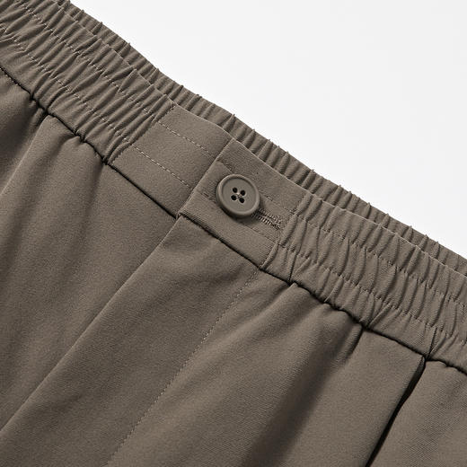 MODE COMMUTER | MC锦纶混纺全松紧腰亲肤斜纹宽松直筒型梭织长裤 商品图2