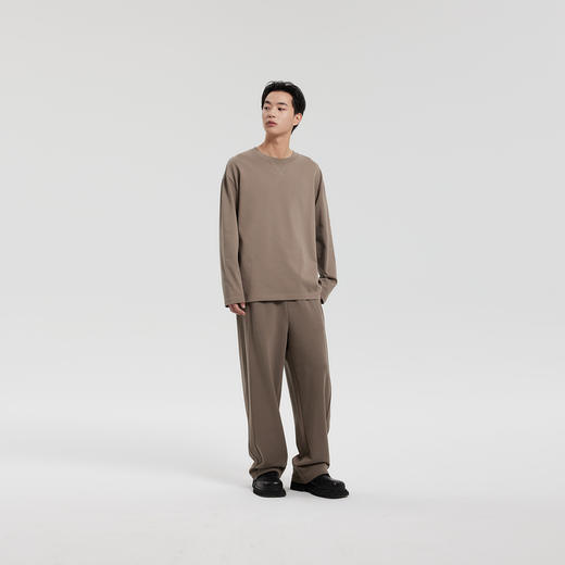 MODE COMMUTER | MC春季100%优质棉纱精纺圆领短袖T恤MCF134106A 商品图3