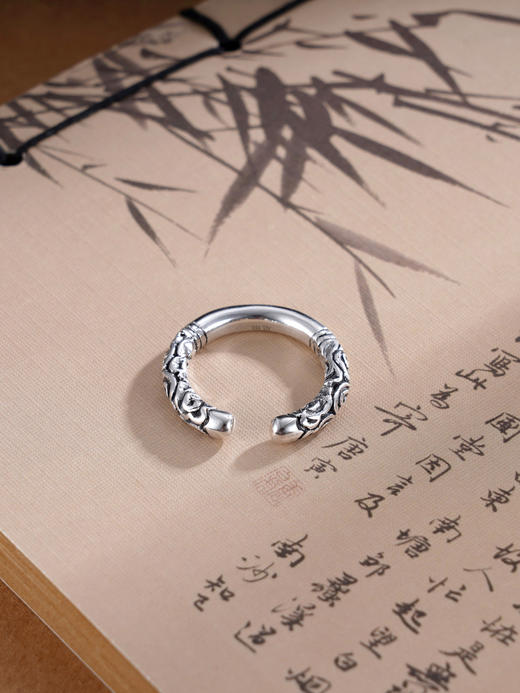 子佩集S990银【乾坤如意】戒指纯银【YFJZ020】悟空仿古2501 商品图2