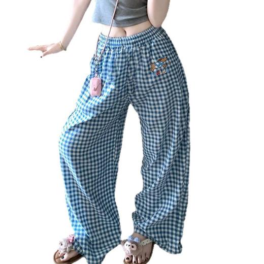 雀说新款睡裤女夏季云朵棉薄款简约休闲可外穿家居长裤遛弯裤 WALC196 商品图4