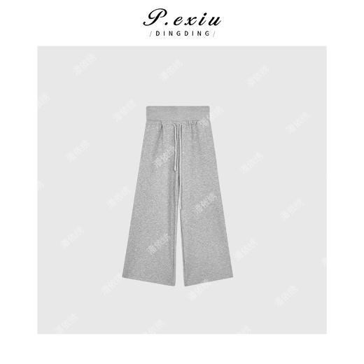 03-2潘依绣丁丁宠粉韩系简约抽绳直筒裤Q90782 商品图0
