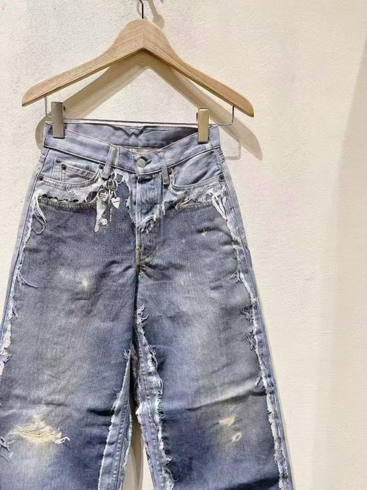 女款做旧牛仔裤长裤la001 商品图2