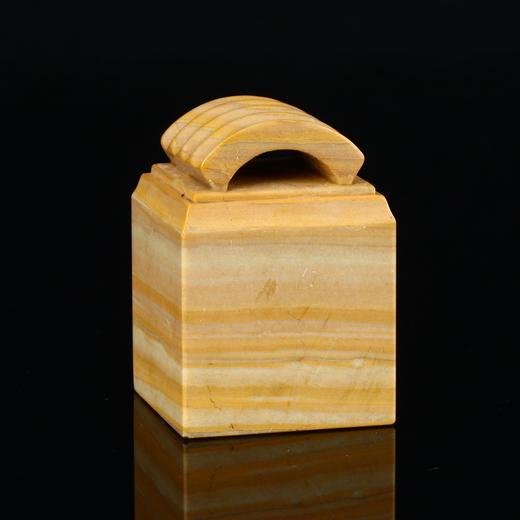 孤品17864木纹石如意钮方章落款章参展比赛3.5*3.5*5.0cm 商品图2