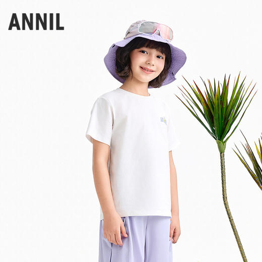 【实体店同款】男女童圆领短袖上衣夏季新款安奈儿童装AM621044 商品图2