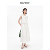 SELFWHO棉混纺双层荷叶边装饰连衣裙女2026夏新款法式优雅无袖裙 商品缩略图4