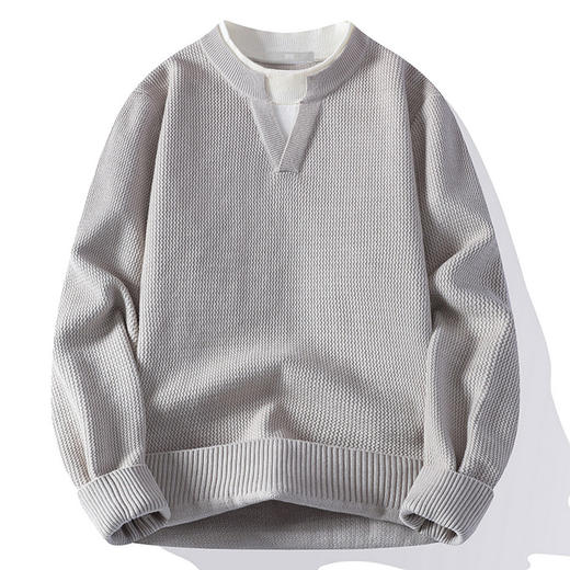 【不易起球】圣得西针织衫男款2026新款春季简约休闲假两件薄毛衫 商品图13