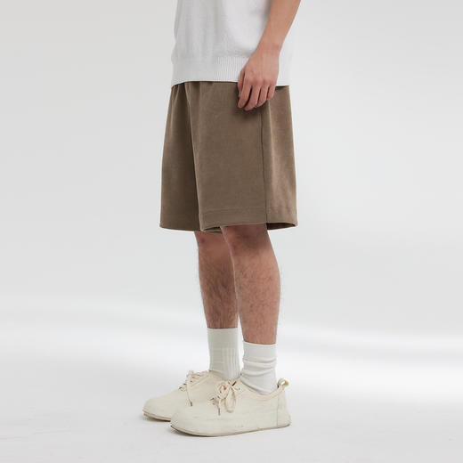 MODE COMMUTER | MC欧棉绒阔腿型针织短裤MCF122126A 商品图4