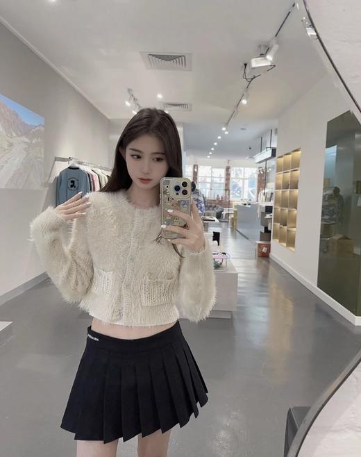 一店k （高定西装面料！）Jennie超多明星同款💫 甜酷天花板！甜辣小百褶很难不爱！太学院风啦！穿上瞬间秒回18岁！刺绣logo西装百褶半裙 商品图5