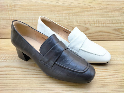 豪行真皮女鞋23349121时尚中跟舒适休闲简约单鞋正品 商品图2