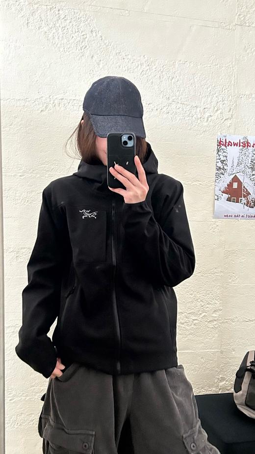 点此购买 始祖鸟春秋季男女款软壳连帽户外防风运动服冲锋衣 ggd 341260 商品图9