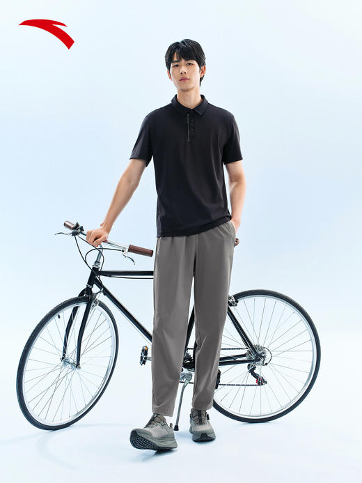安踏型动POLO | 商务翻领短袖男夏季冰丝翻领运动上衣152627123 商品图3