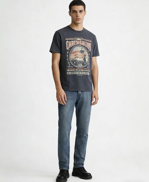 点此购买 哈吉斯春夏季男士舒适水洗牛仔裤长裤 tuo 341395 商品图6