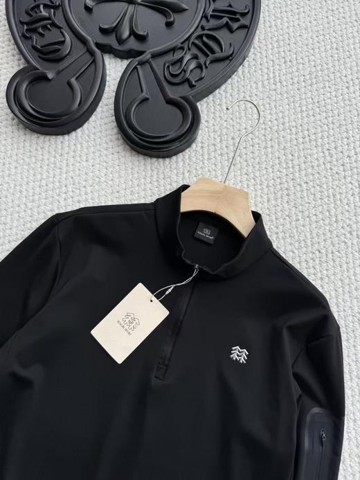 点此购买 可隆春秋季户外休闲衣吸湿排汗抗菌男士弹力半拉链长袖T恤 LL 341289 商品图14