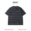 SDSA男装2026新款潮牌复古风肌理短袖男女同款条纹宽松圆领T恤 商品缩略图4