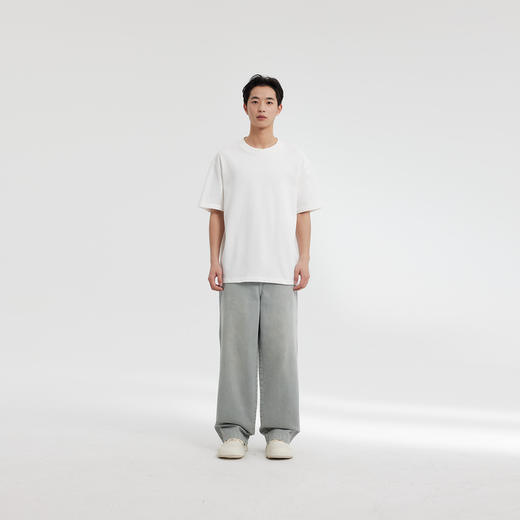 MODE COMMUTER | MC全棉优质精纺棉纱圆领短袖T恤MCF144048B 商品图3