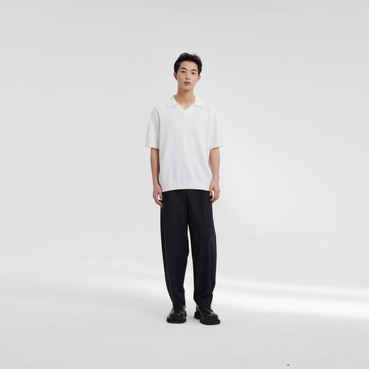 MODE COMMUTER | MC锦纶混纺全松紧腰亲肤斜纹宽松O型梭织长裤 商品图1