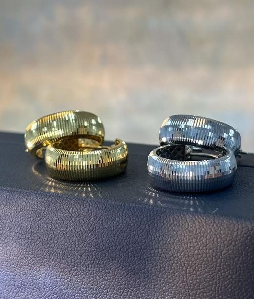 【银镀金系列开春大上新】闪耀 美丽 夺目的耳扣来啦~最百搭的那款耳扣 她必须拥有姓名 耳饰耳环耳扣耳朵耳钉 珠宝饰品 商品图0