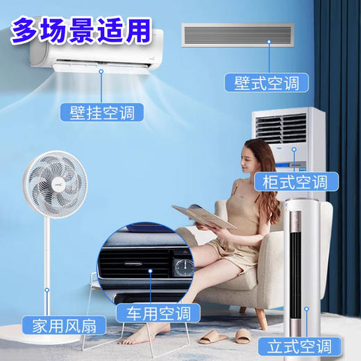 【守护家人健康❗️空调净化清洁剂】清洁效果提升「呼吸大自然般的空气」深入空调缝隙和内部清洁，清洁剂家用免拆免全套工具清洗液L 商品图2
