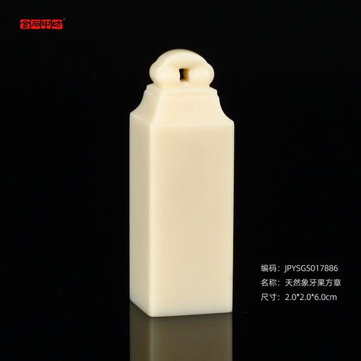 孤品17886天然象牙果方章玺章篆刻姓名章书画章2.0*2.0*6.0cm 商品图0