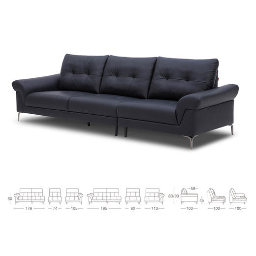 顾家家居整装中古风布艺沙发KZ.1089B斯卡拉 商品图8