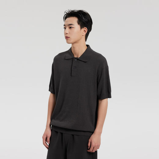 MODE COMMUTER | MC圈圈纱微阔短袖POLO线衫 商品图3