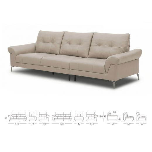 顾家家居整装中古风布艺沙发KZ.1089B斯卡拉 商品图9