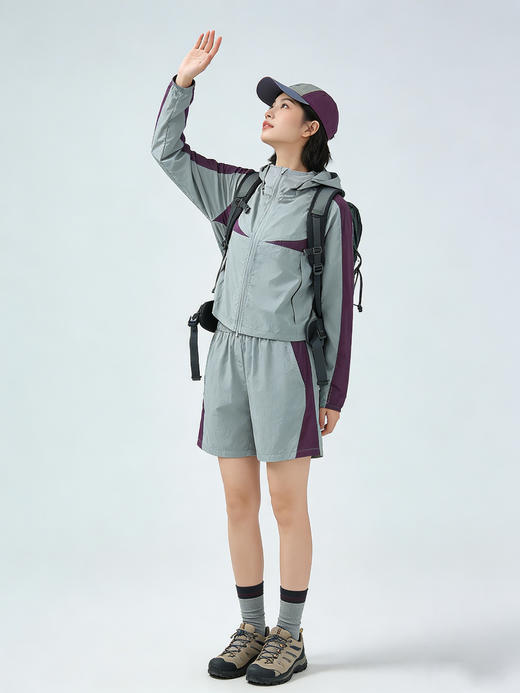 💥开春王炸【Schenvega 撞色山系防晒衣A87-DQC666】👍挖到宝！蕉*平替防晒衣才几十元💰灰紫撞色美哭😎谁买谁赚 商品图6