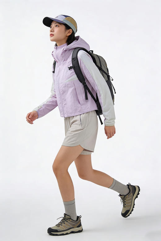 💥开春王炸【Schenvega 撞色山系防晒衣A87-DQC666】👍挖到宝！蕉*平替防晒衣才几十元💰灰紫撞色美哭😎谁买谁赚 商品图3