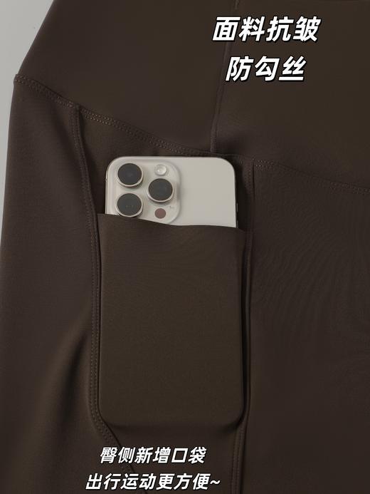 定制大码瑜伽裤【一周内发货】无痕高腰剪裁，不卷边，增加臀部空间容量，蹲起运动更舒适，面料抗皱防勾丝 商品图6