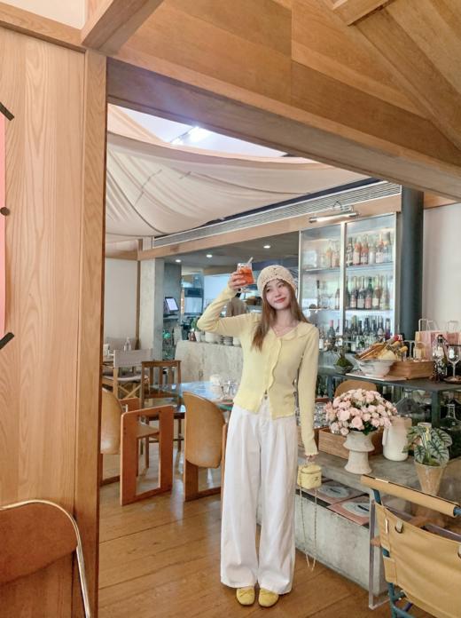 <曾小咸推荐>3.9现货秒杀 ！微信超特价！黄色木耳边针织衫 日常169.99 立减90 秒杀79.99！！ 商品图4