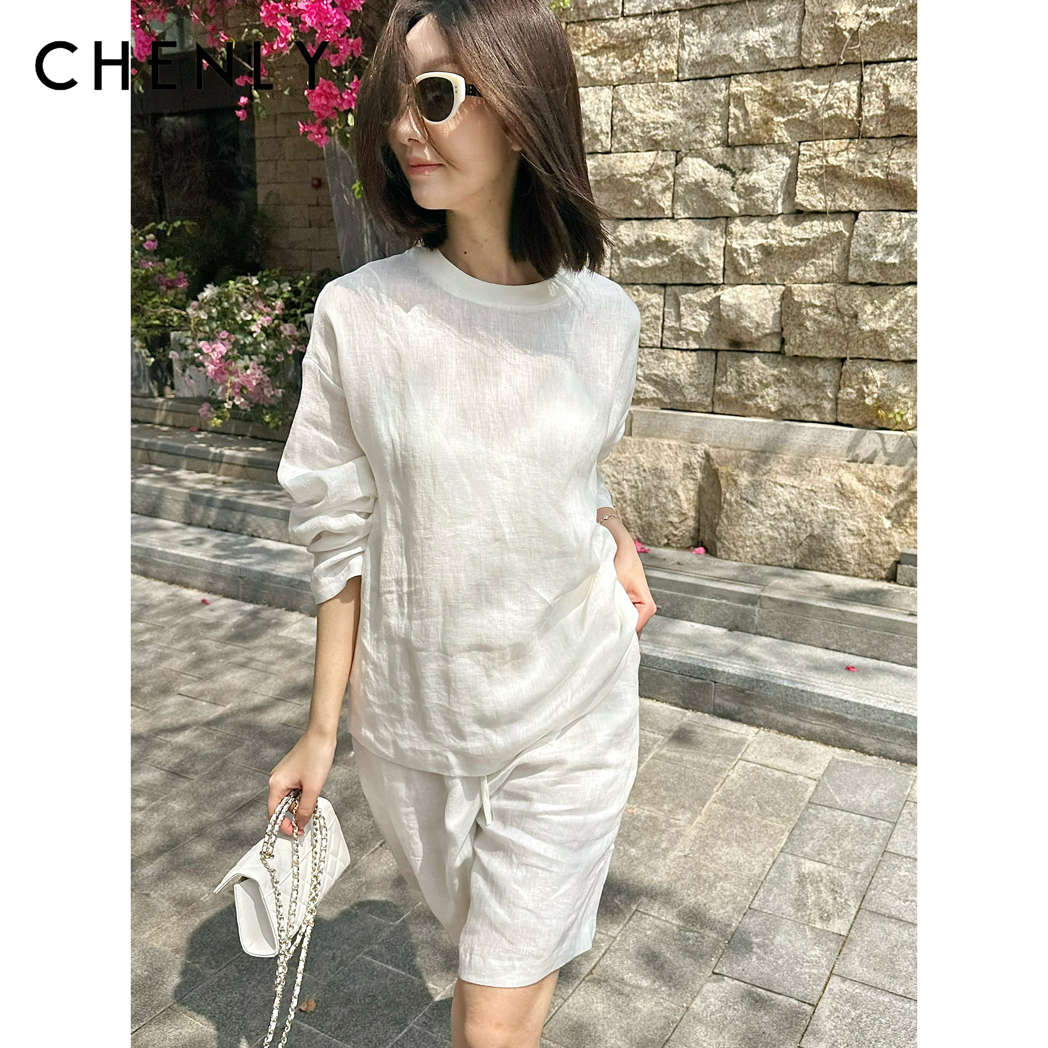 尘衣｜26SS极简宽松慵懒感亚麻套装