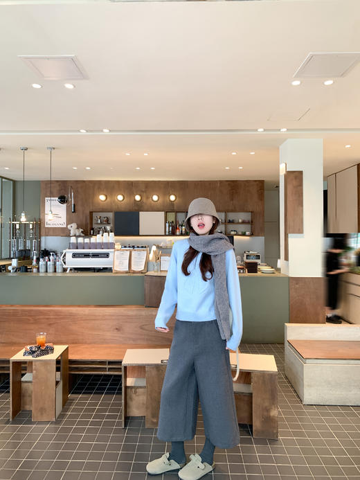 <曾小咸推荐>3.9现货秒杀 ！微信超特价！韩系蝴蝶结毛衣 日常199.99 立减110 秒杀89.99！！阔腿七分裤 秒杀89.99！！ 商品图14